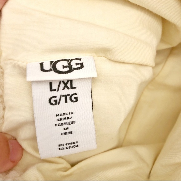 NWT UGG Genuine Sheepskin Cuff Winter Hat Waterproof Curly Shearling Beanie L/XL - Picture 7 of 15